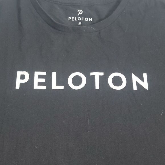 𝅺peloton Active Black Graphic Crew Neck Short Sleeve Tee Shirt - Picture 1 of 5
